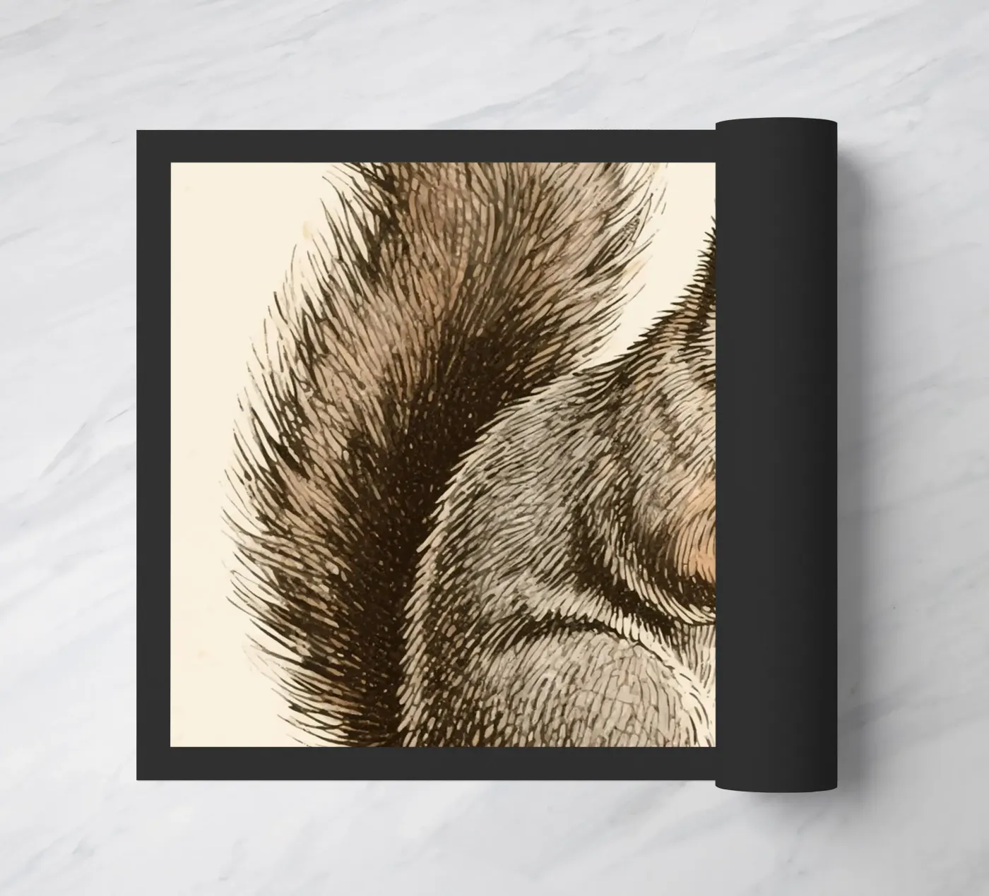 Squirrel doormat by knowledge