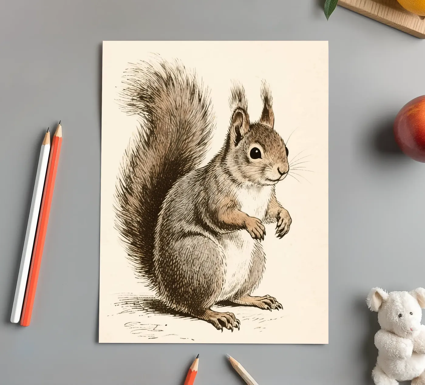 Squirrel sticker sheet by knowledge