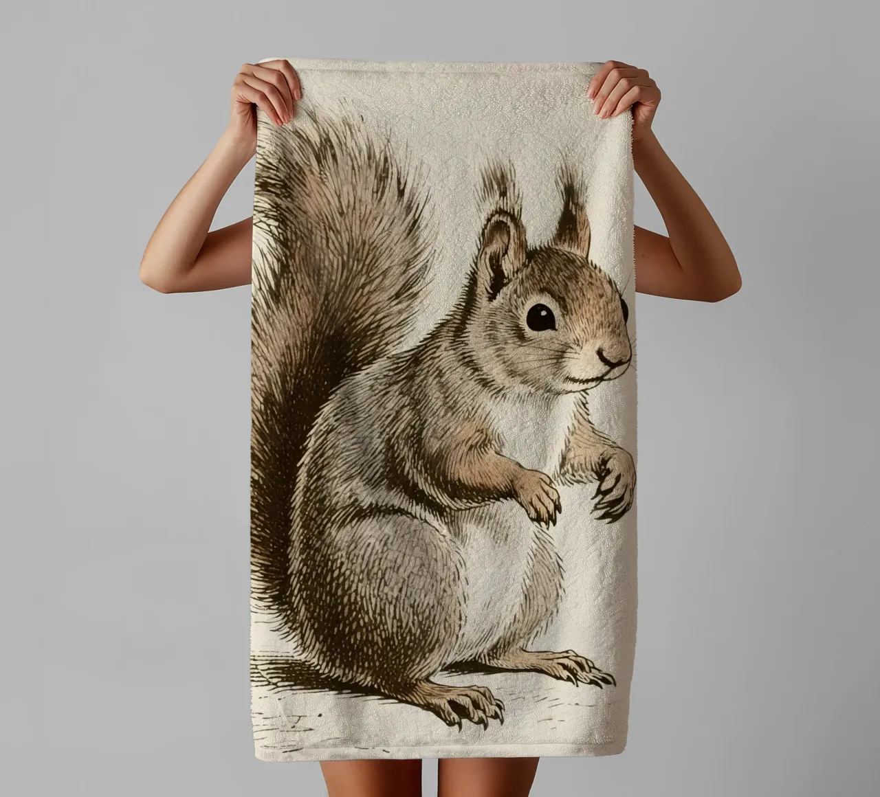 Eekhoorn badhanddoek van knowledge
