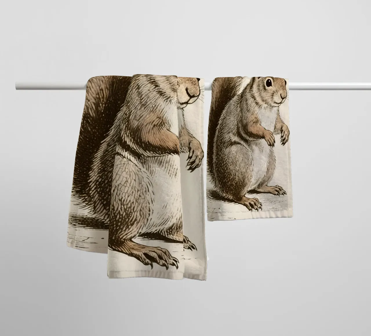Eekhoorn badhanddoek van knowledge