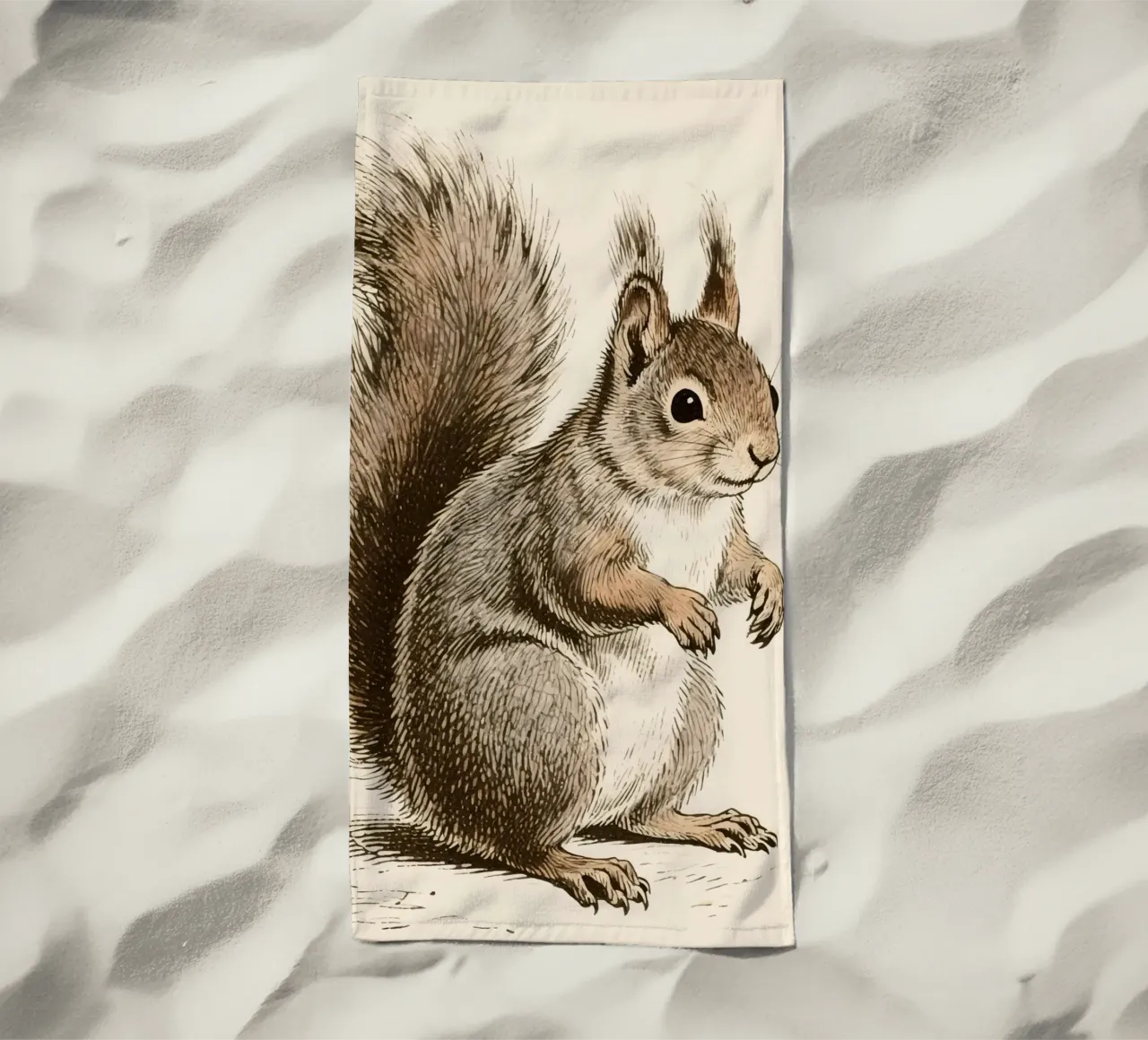 Scoiattolo telo mare da knowledge