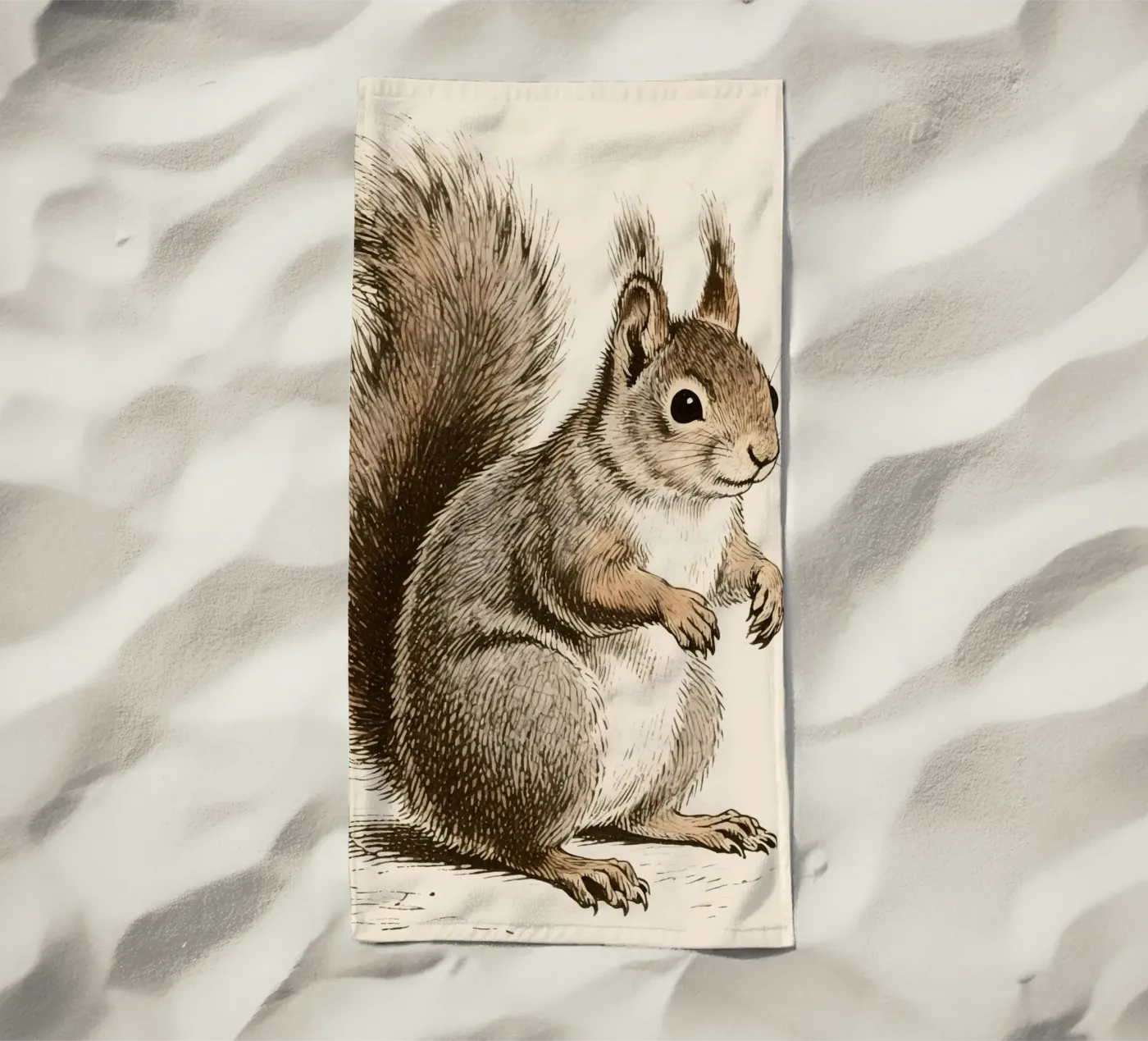 Scoiattolo telo mare da knowledge