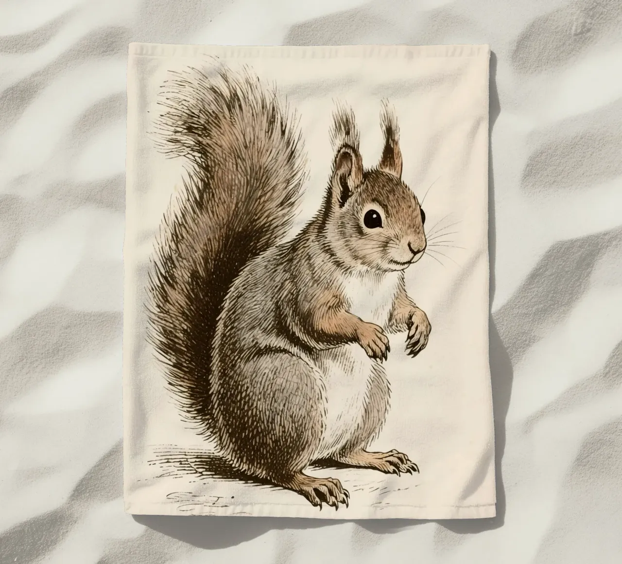 Scoiattolo telo mare da knowledge