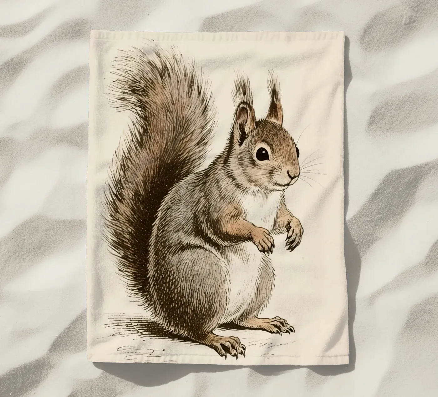 Scoiattolo telo mare da knowledge