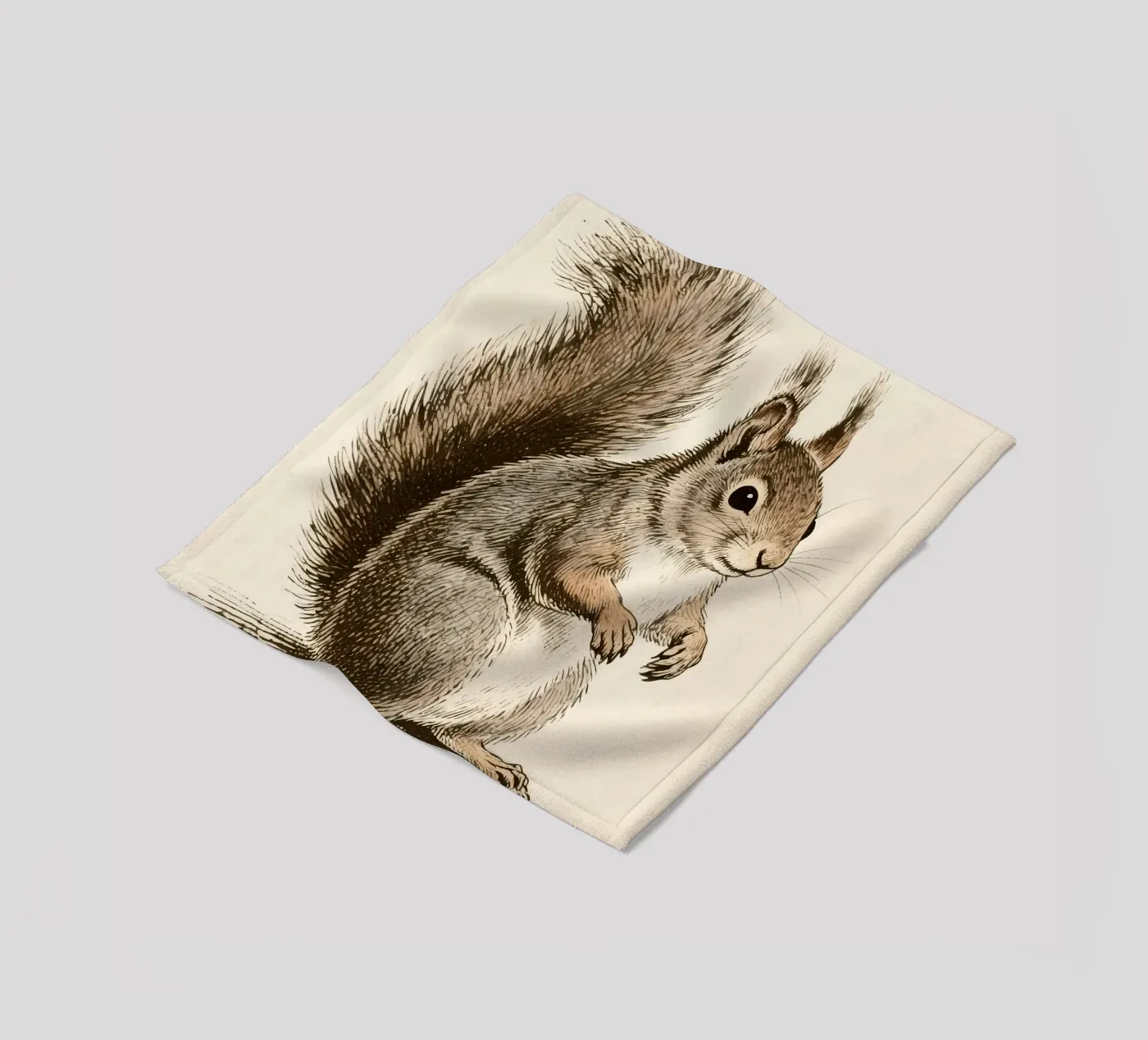 Squirrel fleece blanket by knowledge