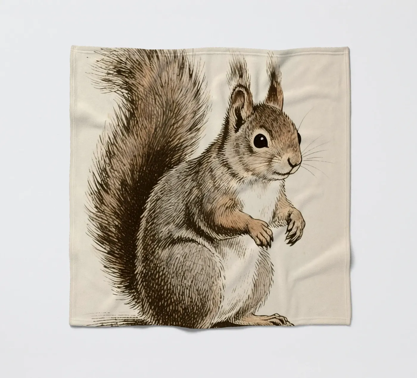 Squirrel fleece blanket by knowledge