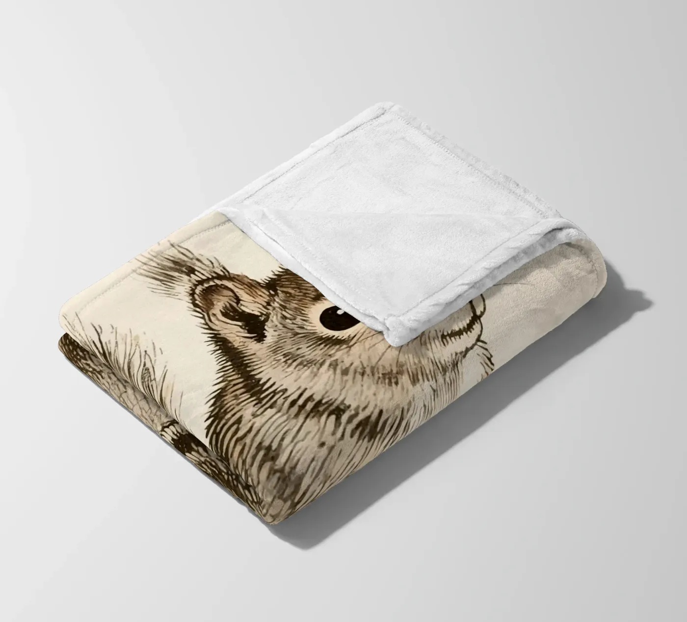 Squirrel fleece blanket by knowledge