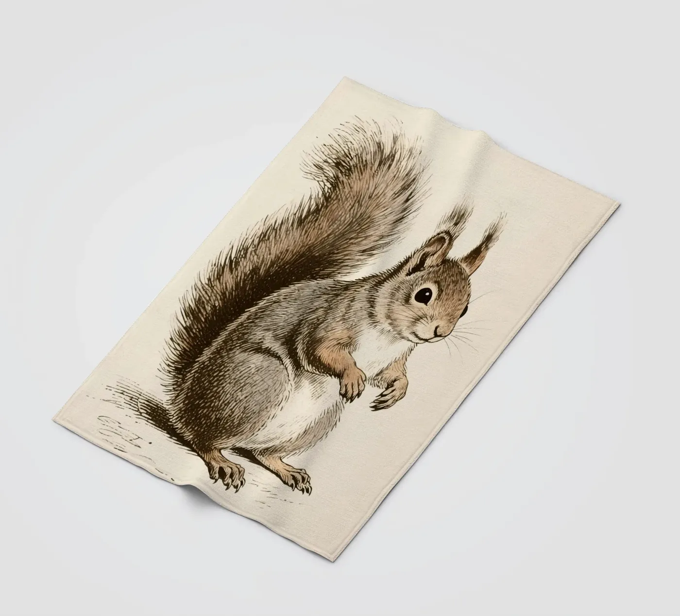 Squirrel fleece blanket by knowledge