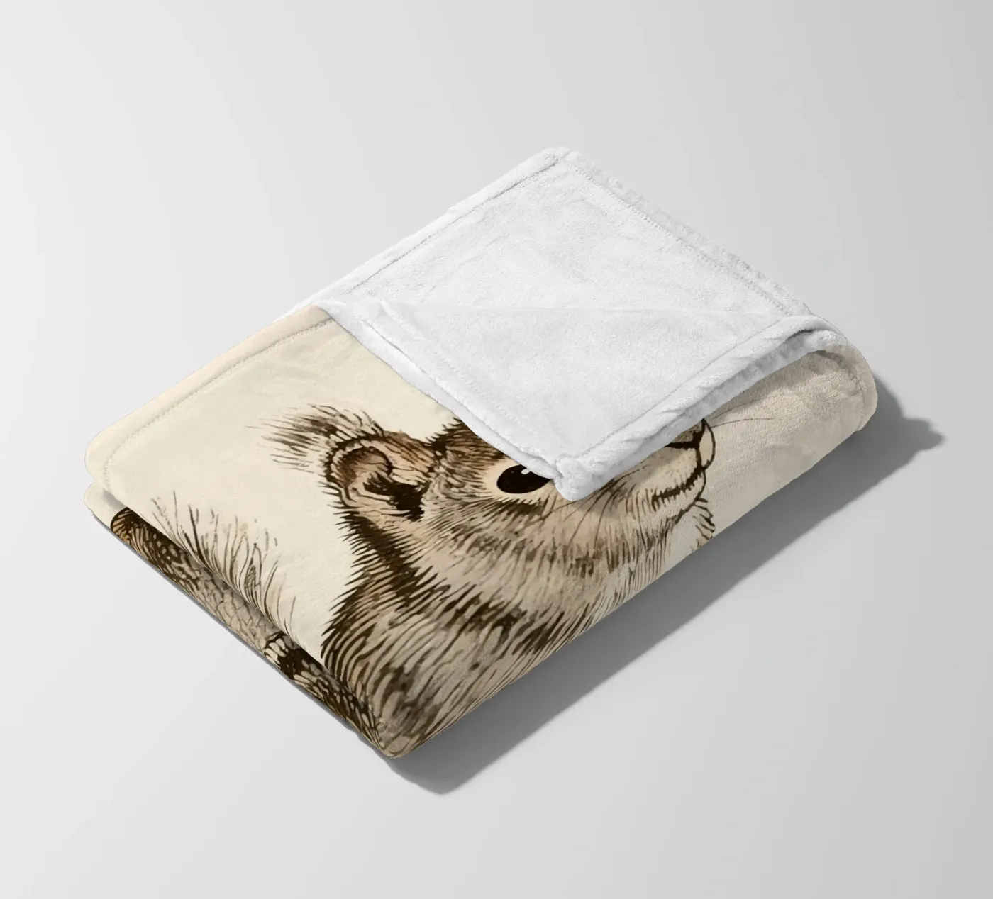 Squirrel fleece blanket by knowledge