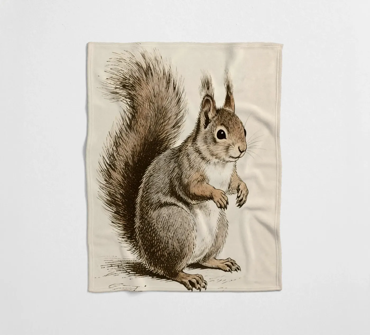 Squirrel fleece blanket by knowledge