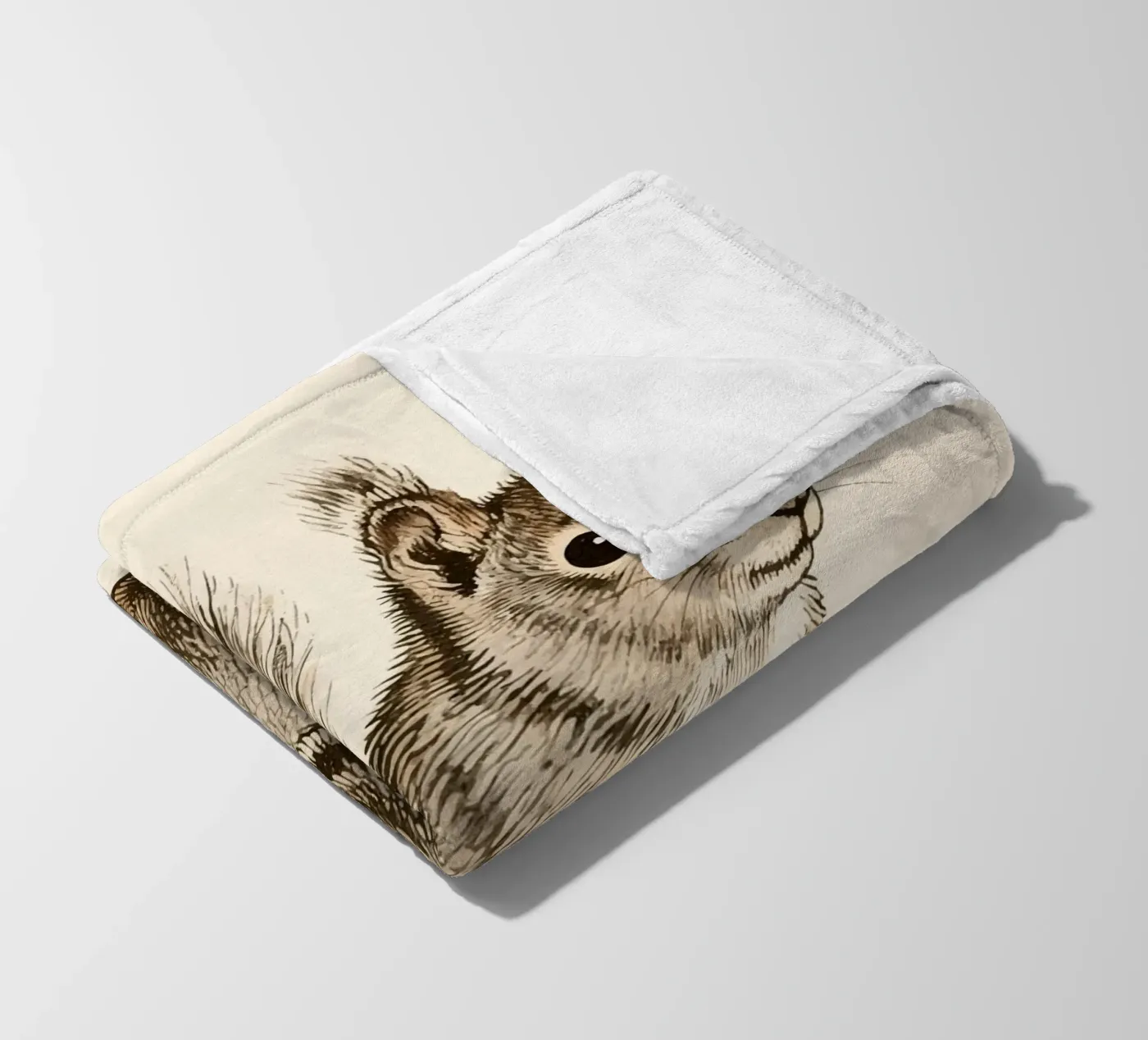 Squirrel fleece blanket by knowledge