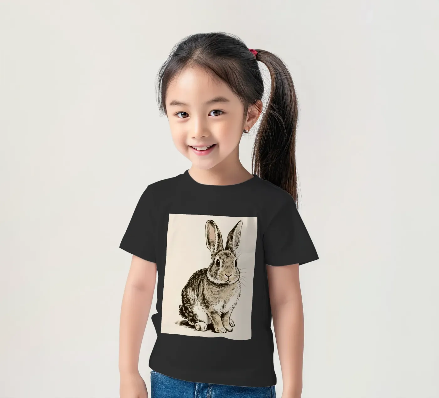 Coniglio t-shirt bambini da knowledge