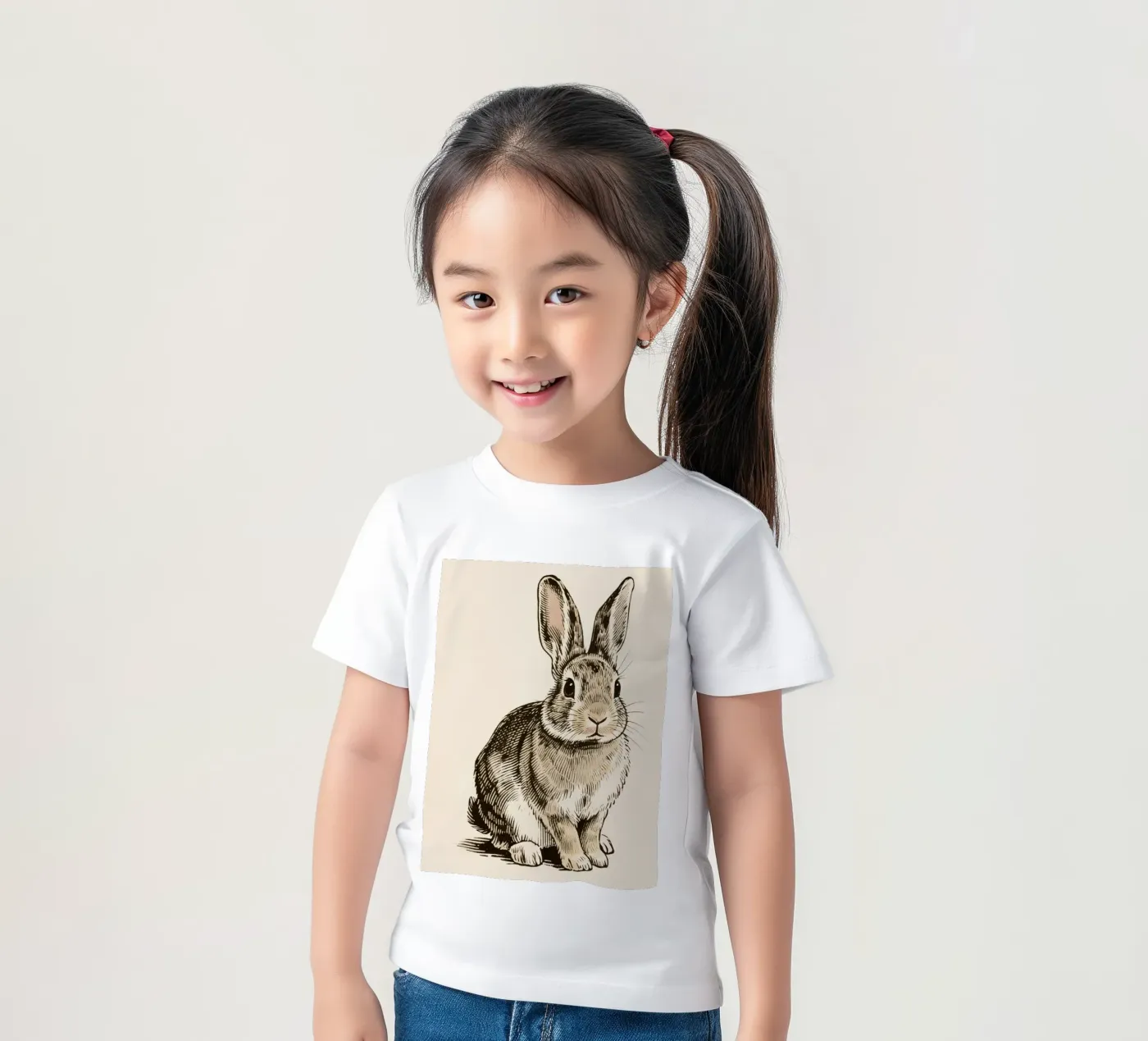 Coniglio t-shirt bambini da knowledge