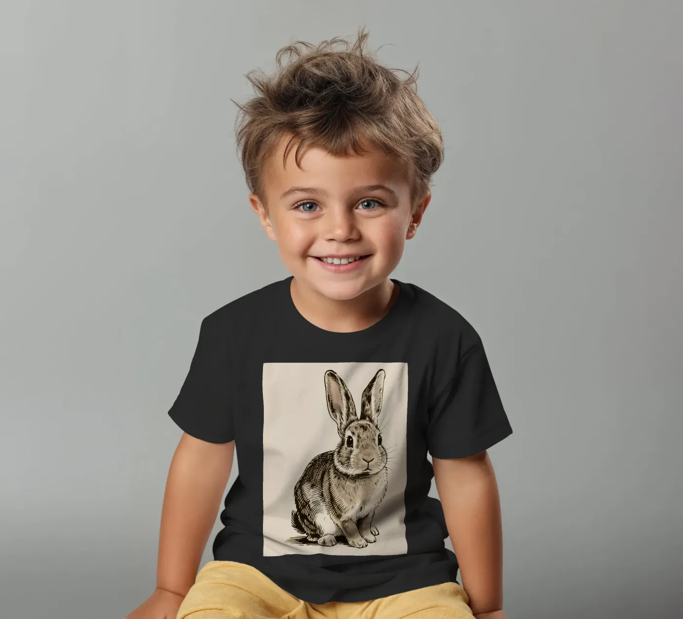 Coniglio t-shirt bambini da knowledge