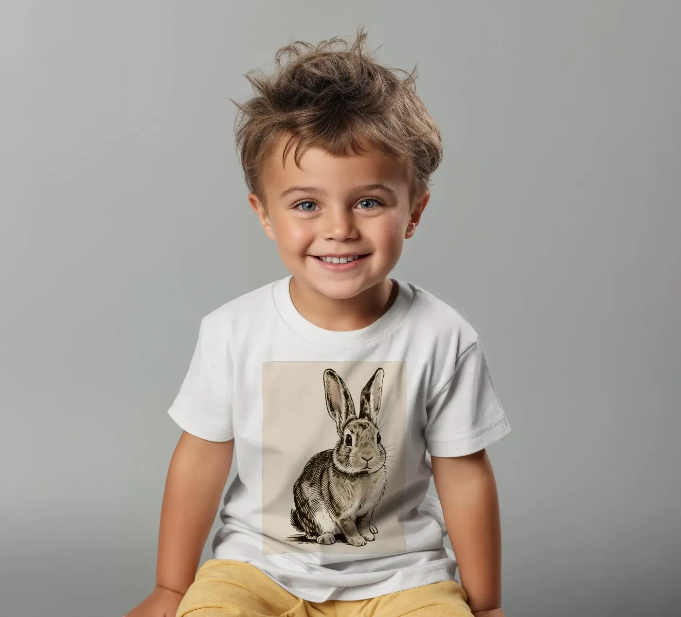 Coniglio t-shirt bambini da knowledge