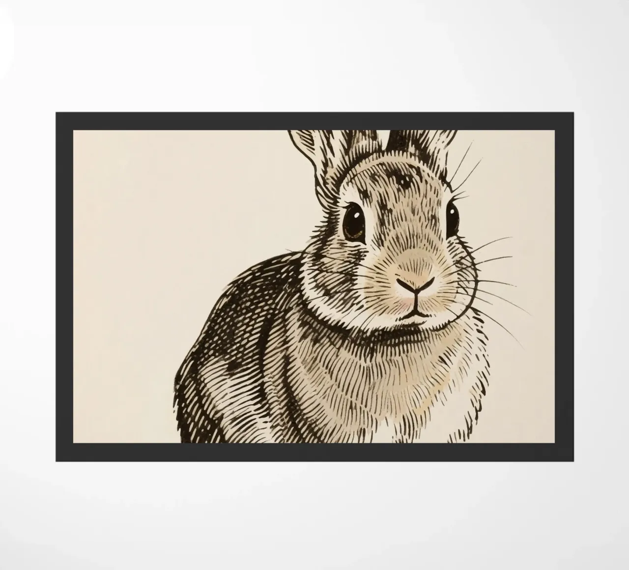 Rabbit doormat by knowledge