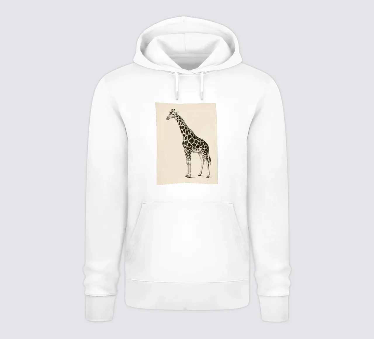 Giraffa felpa con cappuccio da knowledge