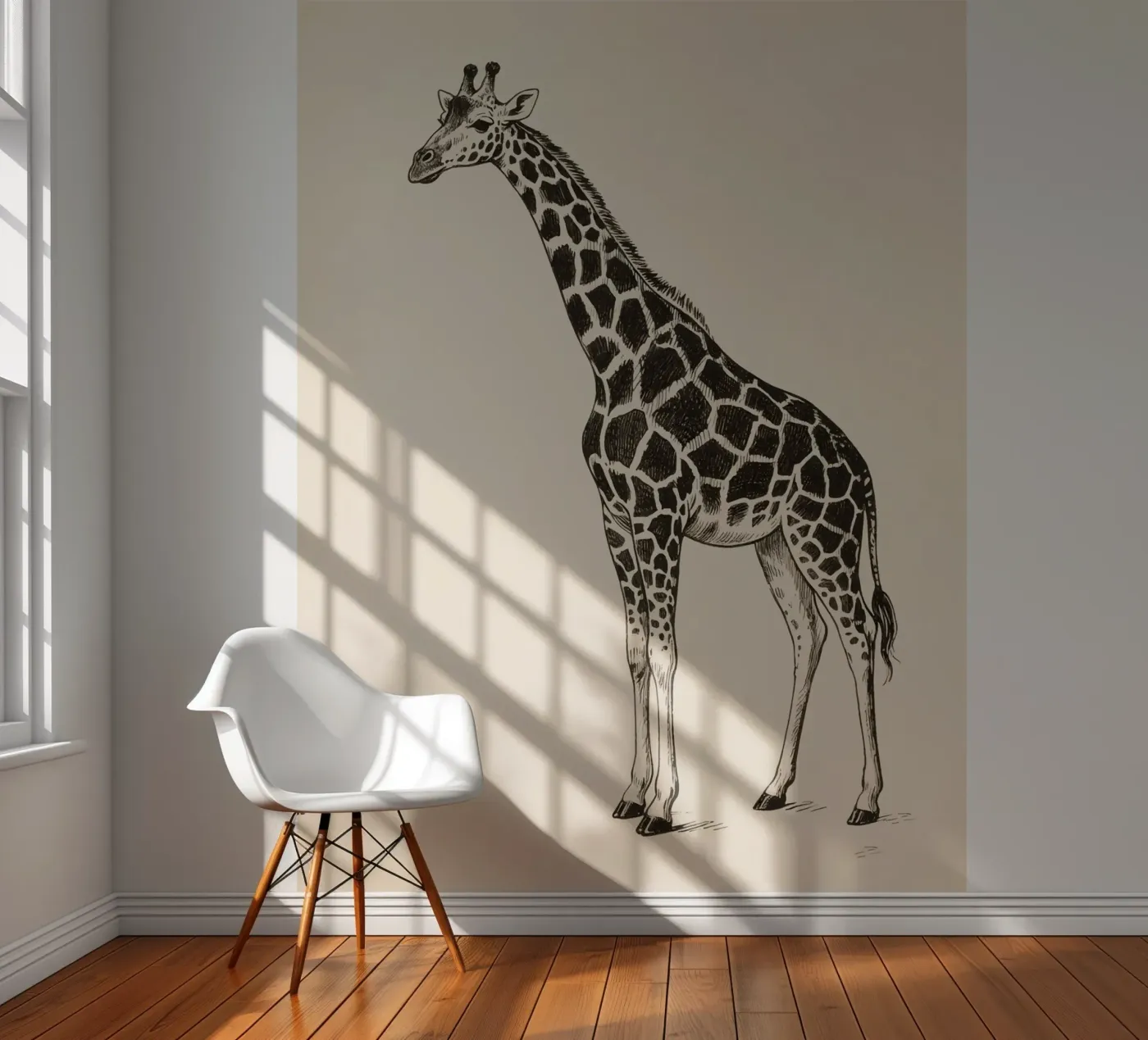 Giraffe fotobehang van knowledge