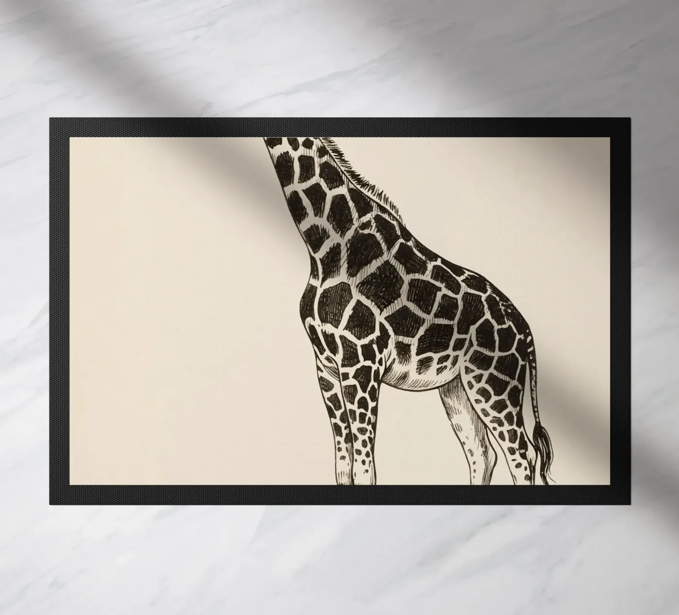 Giraffe doormat by knowledge