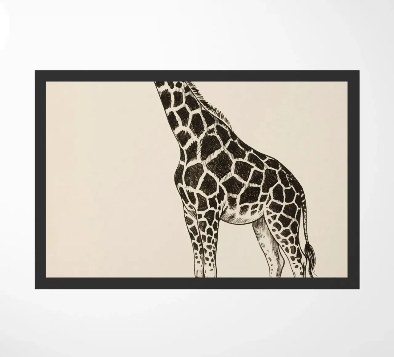 Giraffe Fußmatte von knowledge