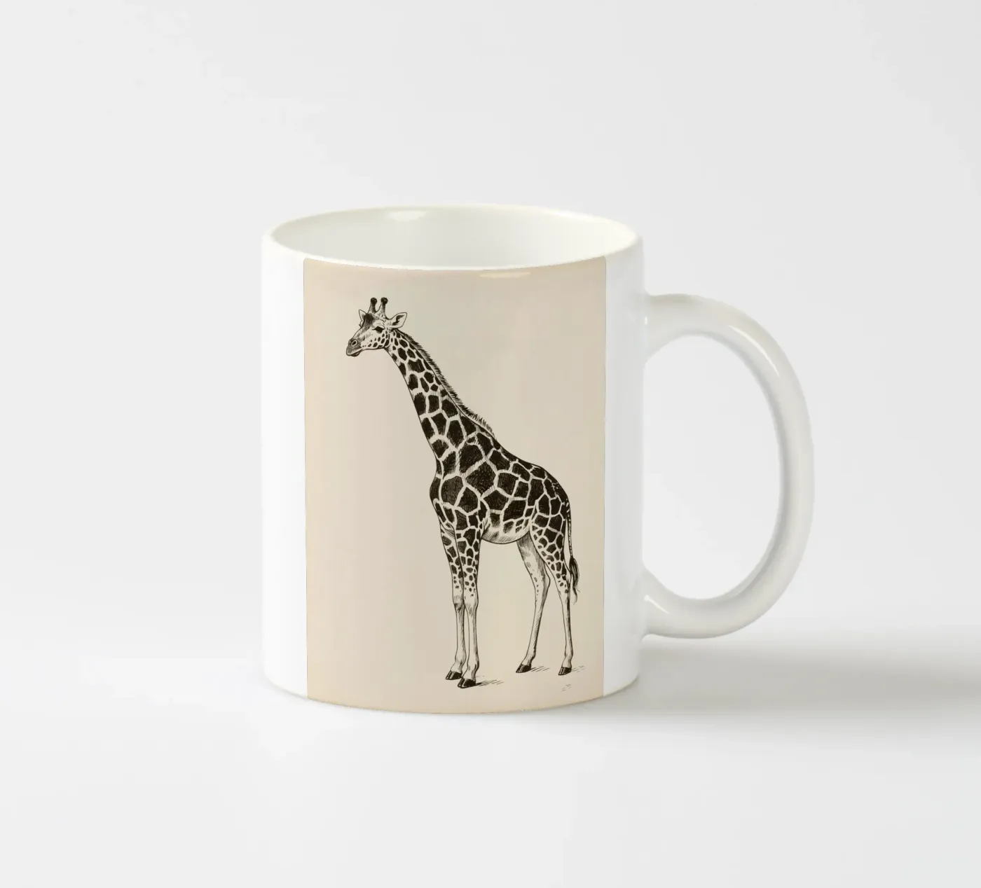 Giraffe ceramic mug by knowledge