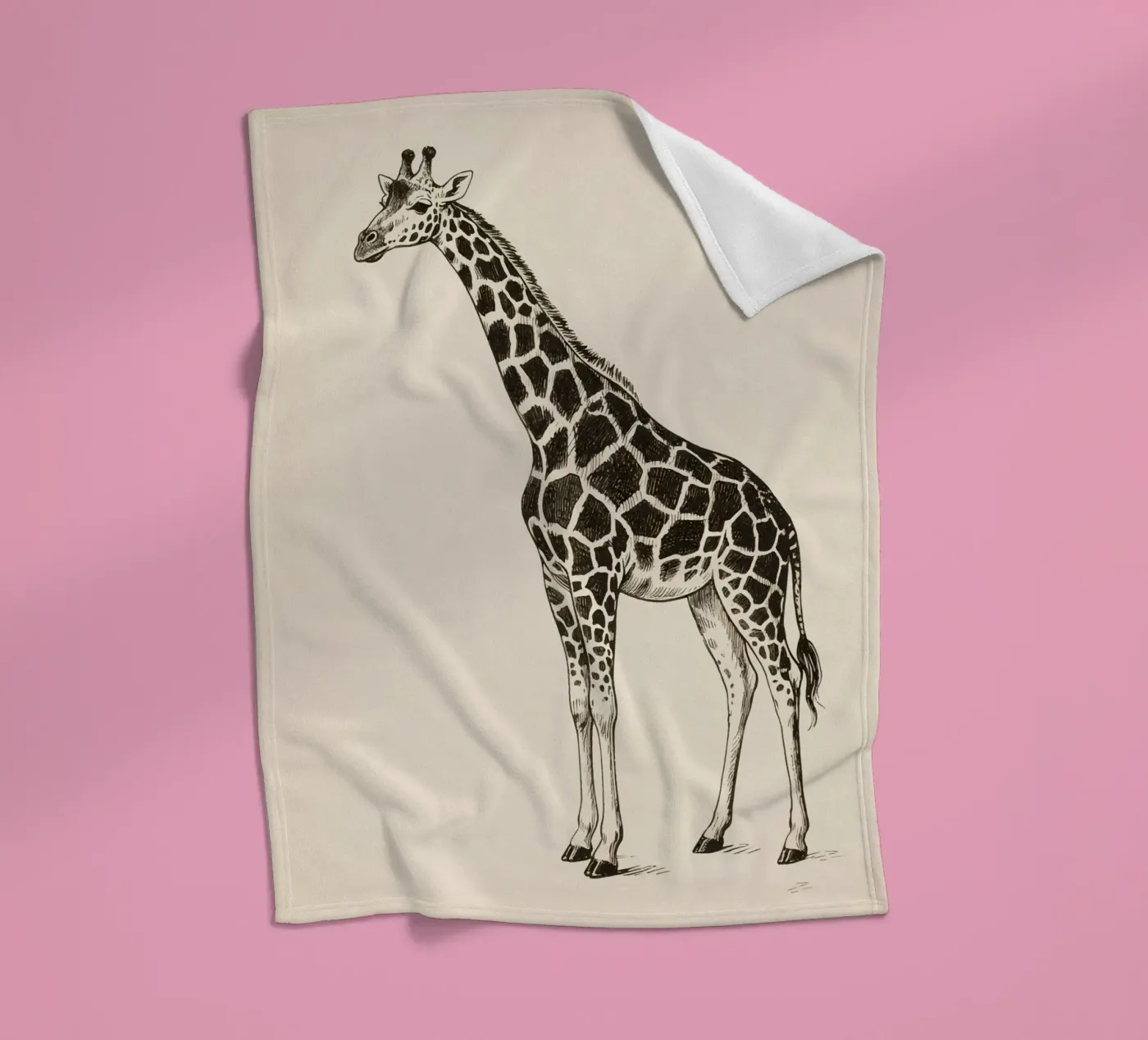 Giraffe fleecedeken van knowledge