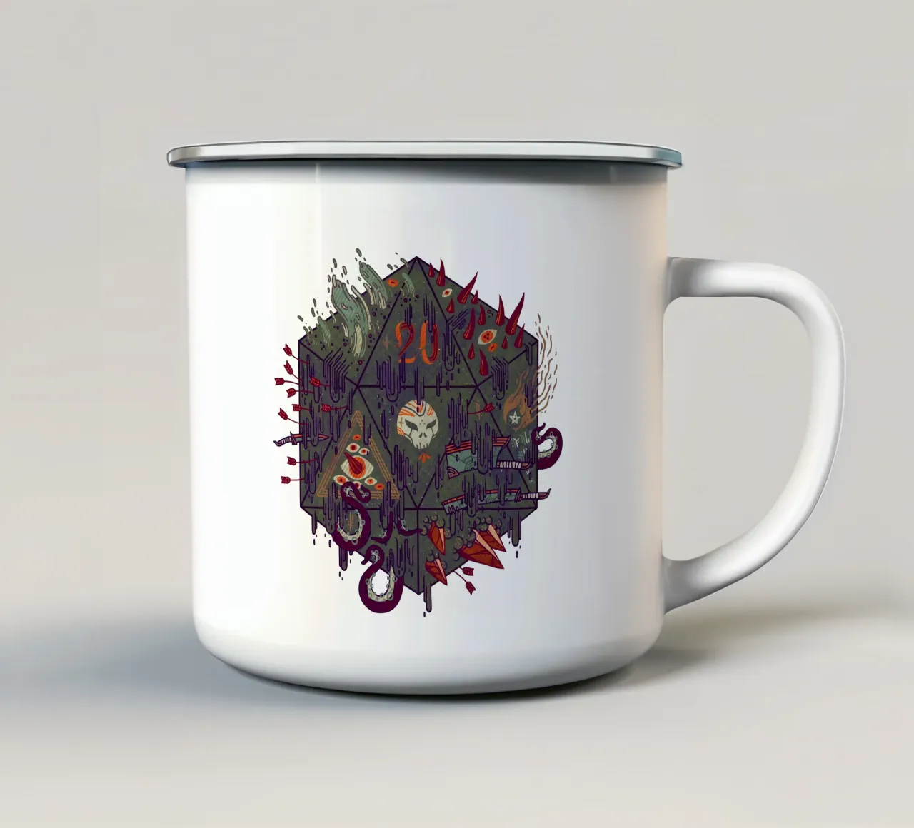 Die of Death tazza in smalto da againstbound