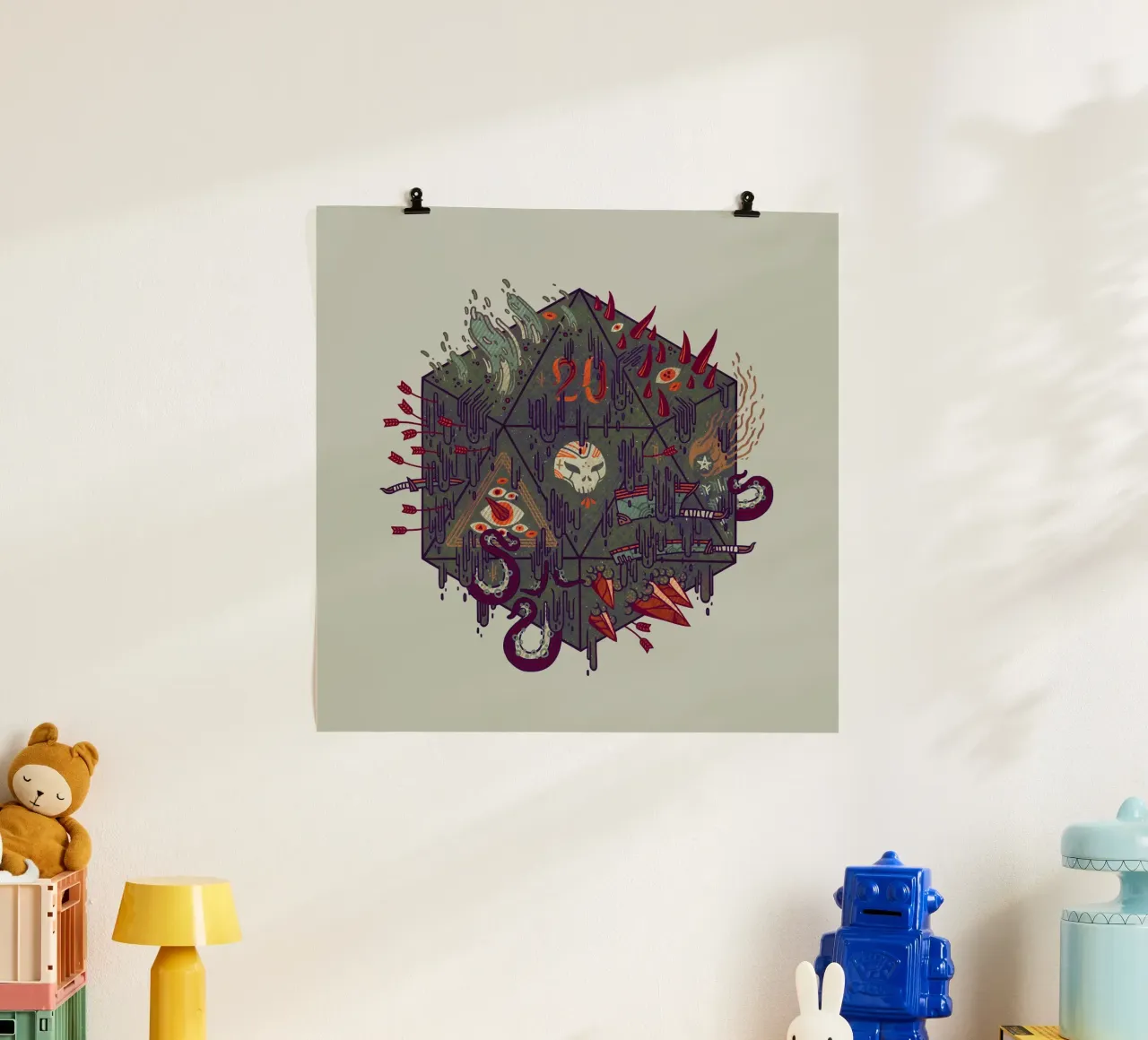 Die of Death poster con telaio in plastica da againstbound