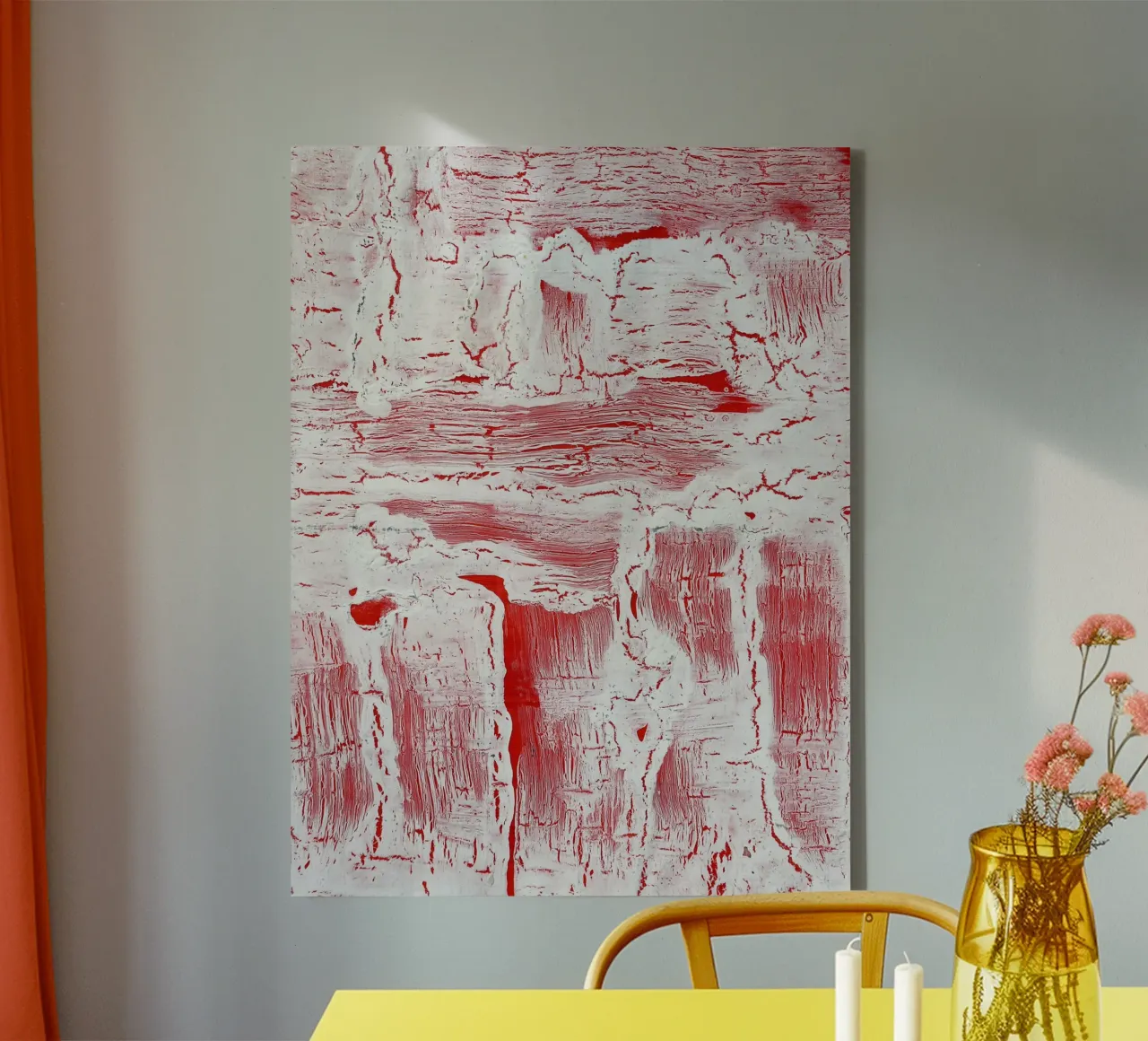 Abstract Artwork Colourful #9 lienzo con Marco flotante de kathrinmay