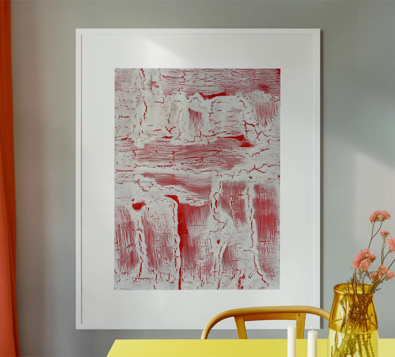 Abstract Artwork Colourful #9 poster con telaio in plastica da kathrinmay