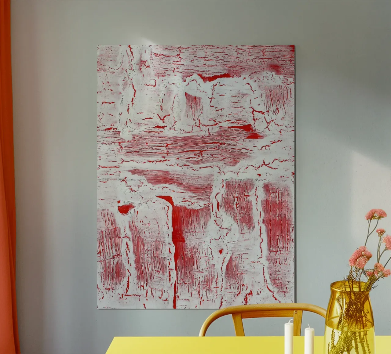 Abstract Artwork Colourful #9 poster con telaio in plastica da kathrinmay