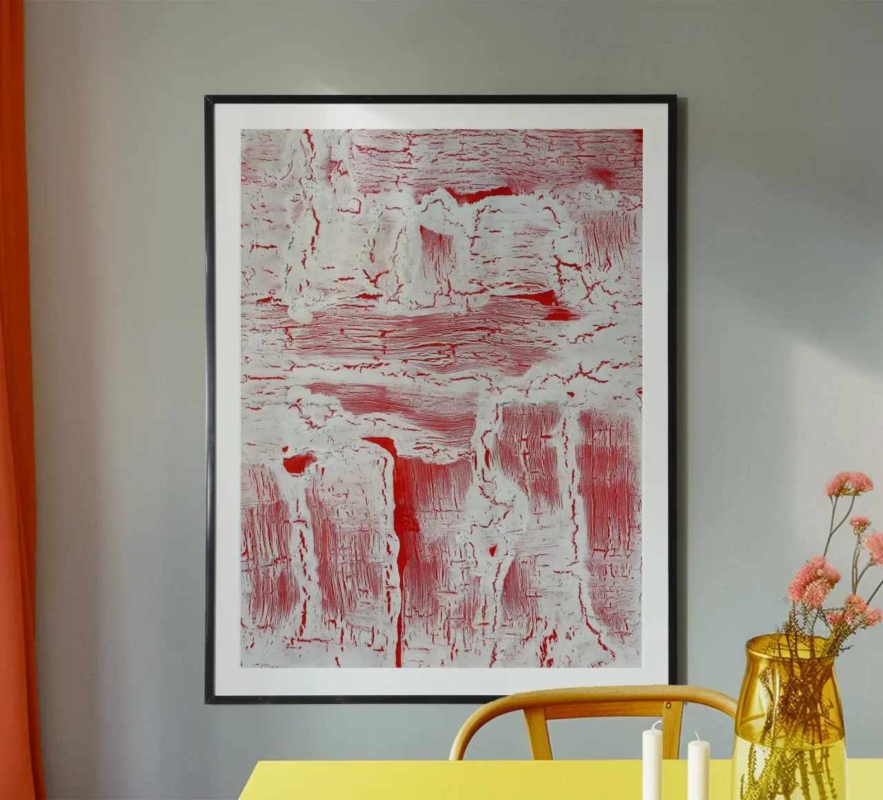 Abstract Artwork Colourful #9 poster con telaio in plastica da kathrinmay