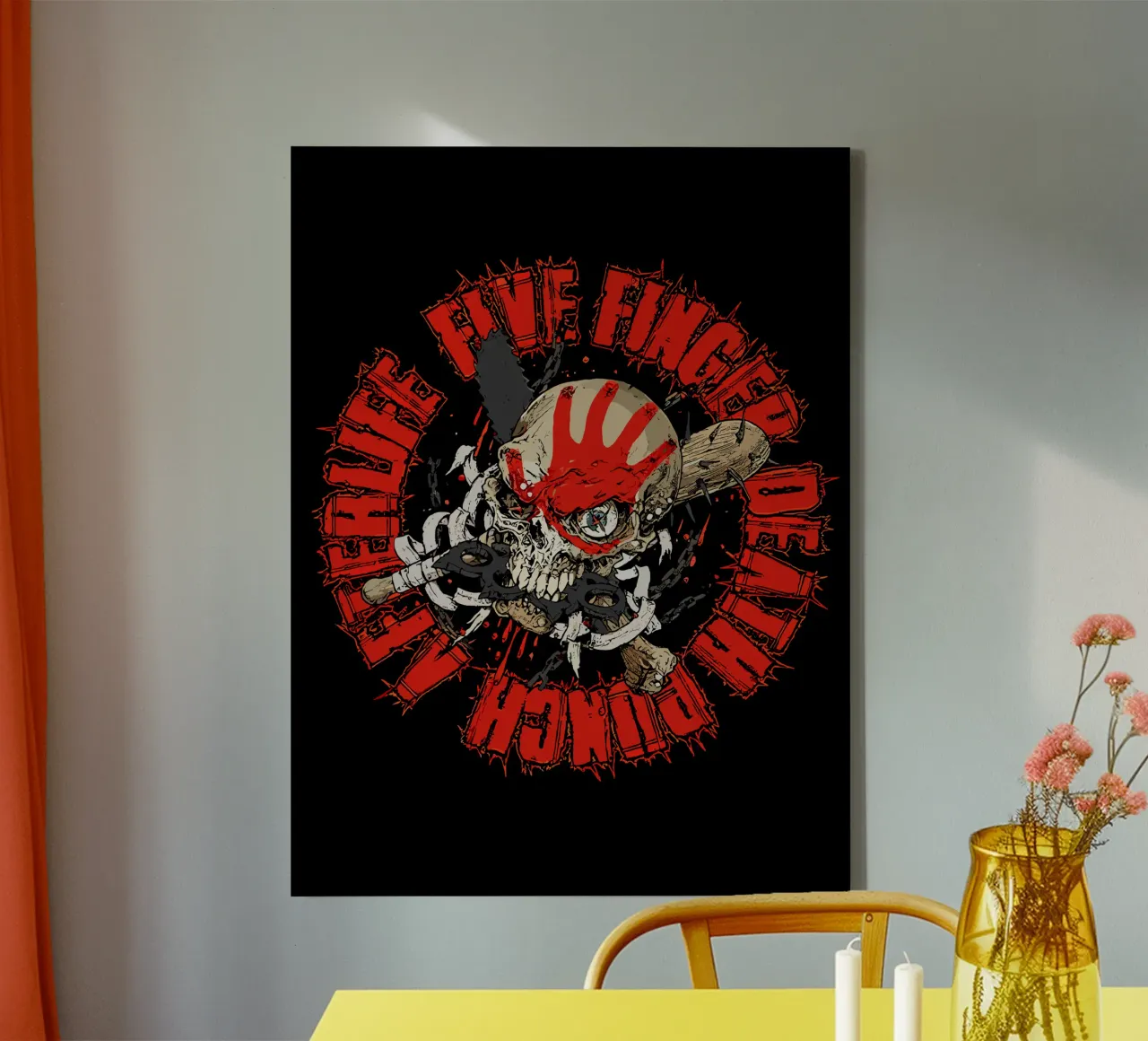 Imm1nent Dang3r Five Finger canvas with Floater frame by andrea boceli