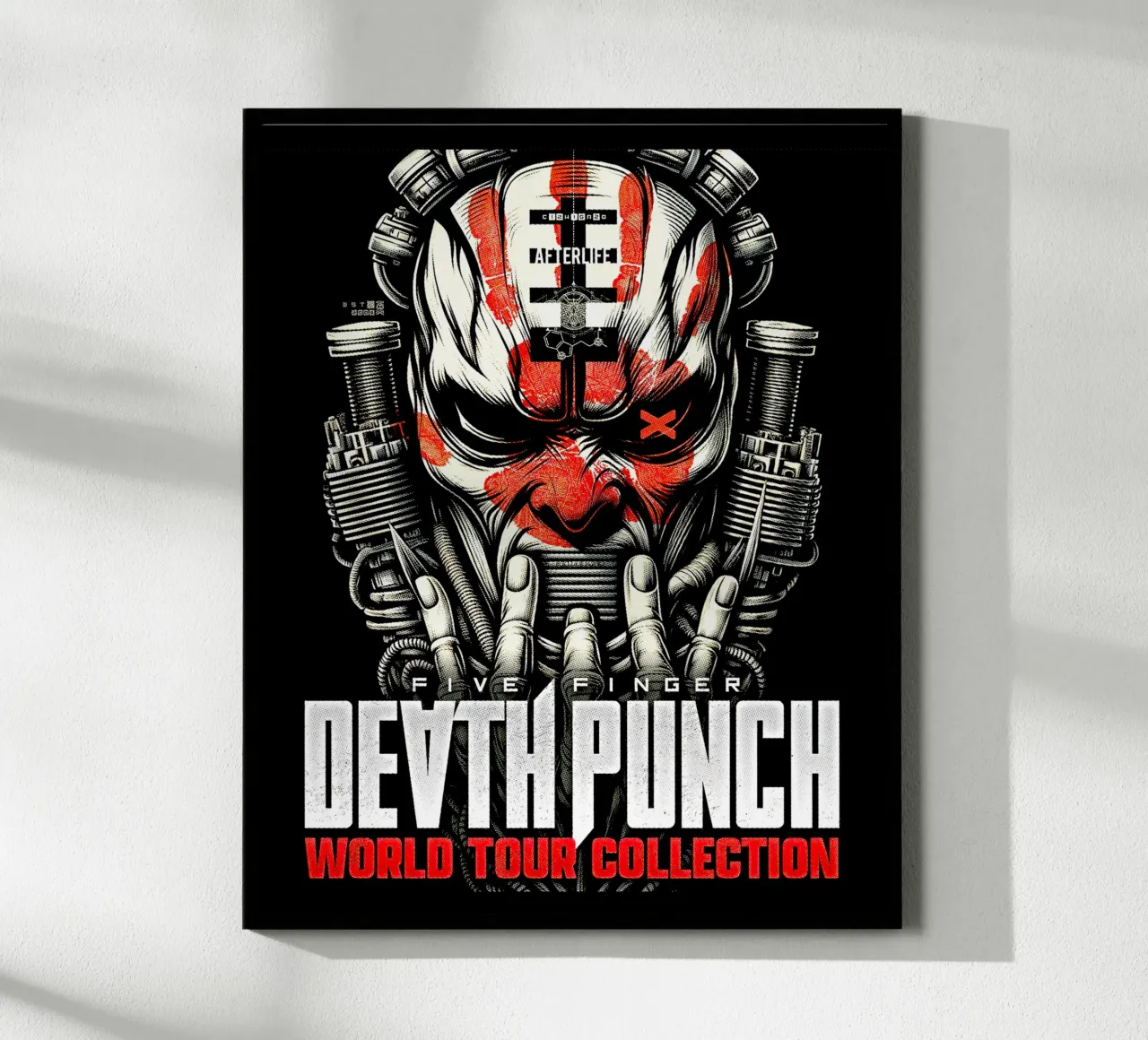 Tour mondiale dei Death Punch Five Finger poster da andrea boceli