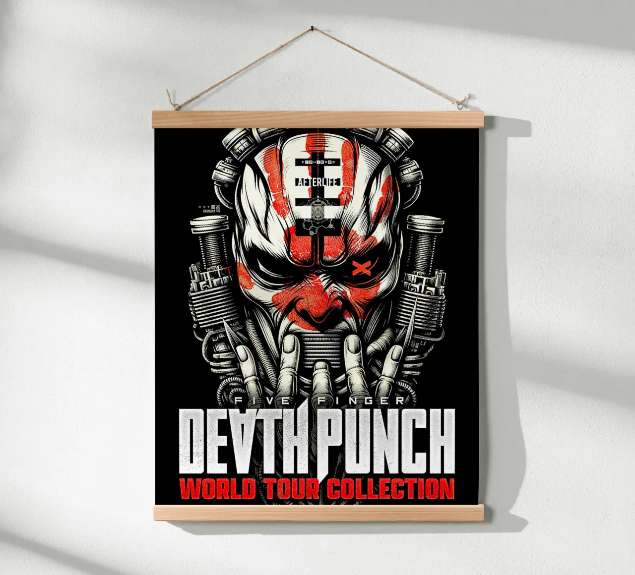 Tour mondiale dei Death Punch Five Finger poster da andrea boceli