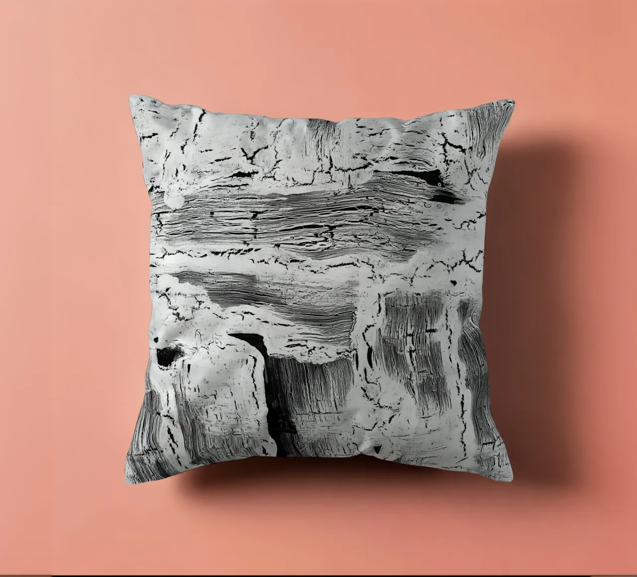 Abstract Artwork Greyscale #2 cuscino da kathrinmay