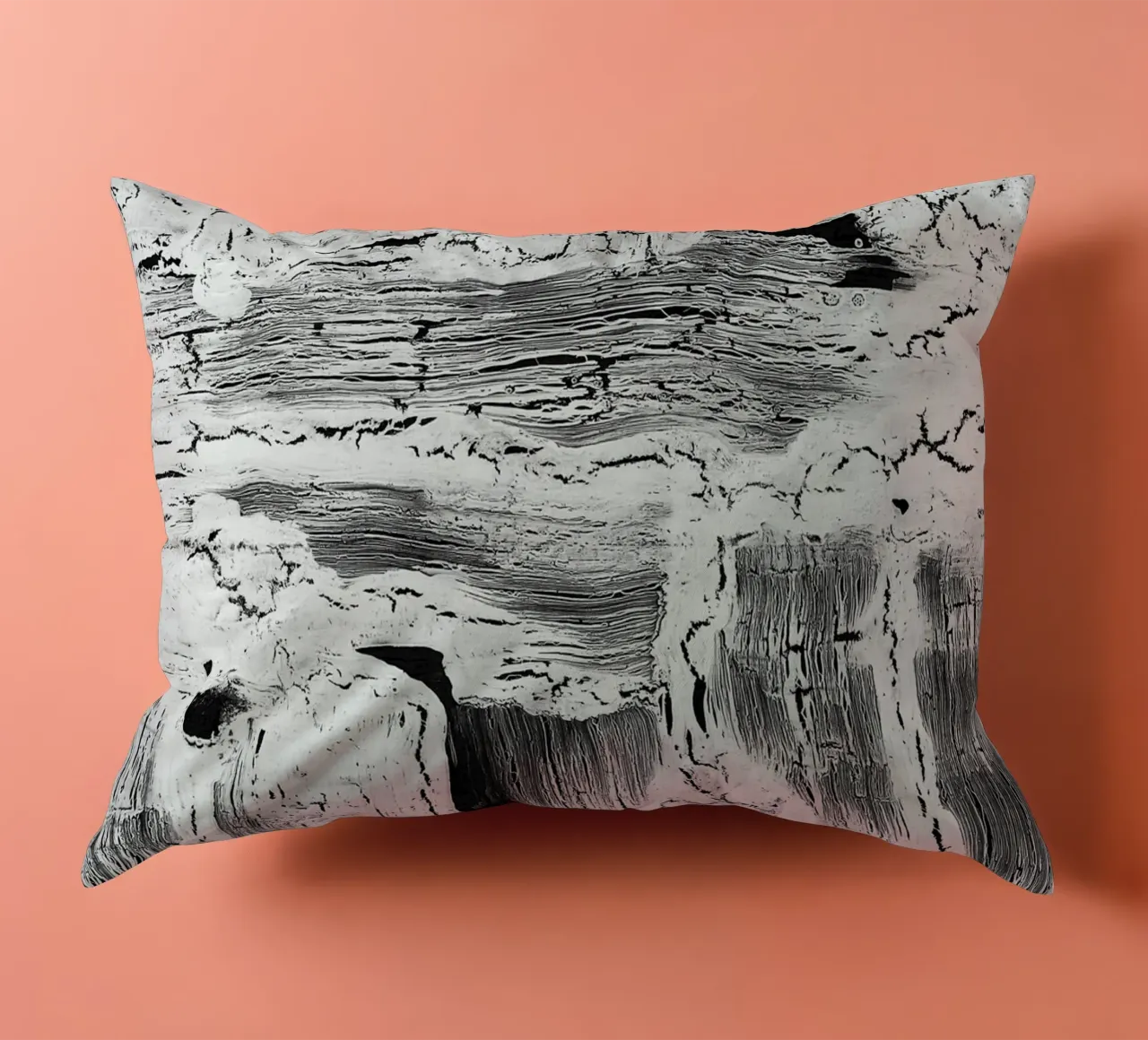 Abstract Artwork Greyscale #2 cuscino da kathrinmay