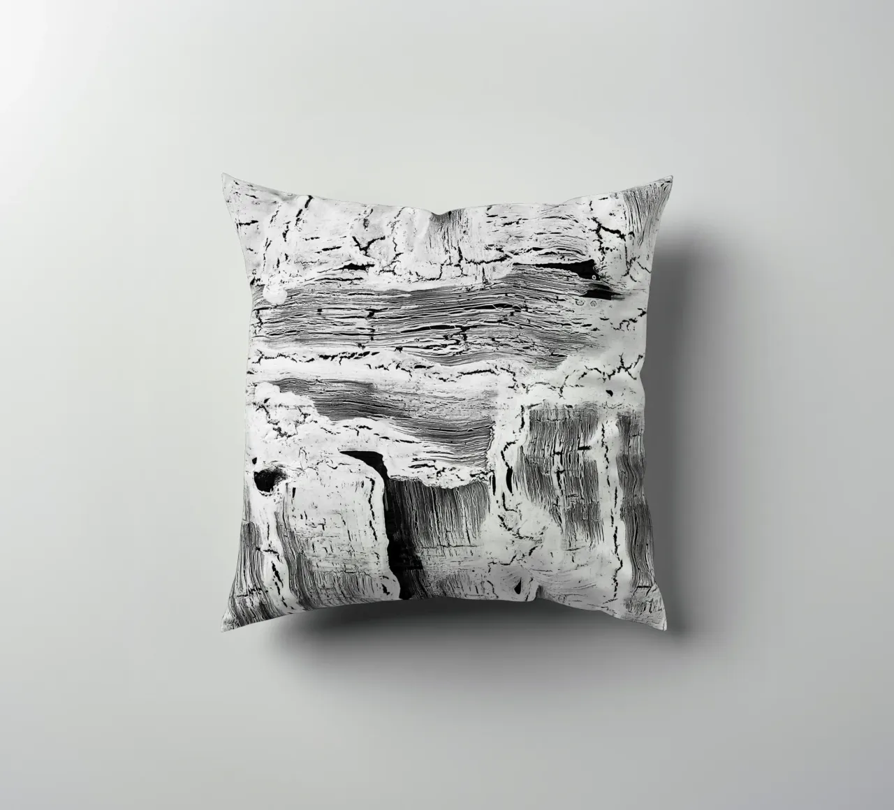 Abstract Artwork Greyscale #2 cuscino da kathrinmay