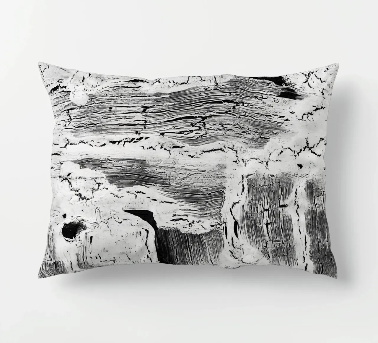Abstract Artwork Greyscale #2 cuscino da kathrinmay