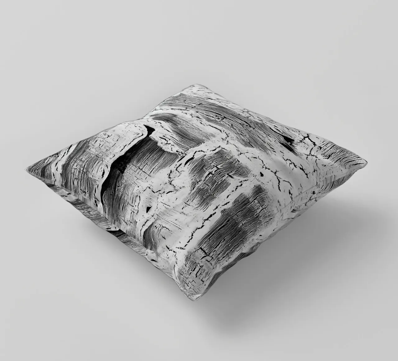 Abstract Artwork Greyscale #2 cuscino da kathrinmay