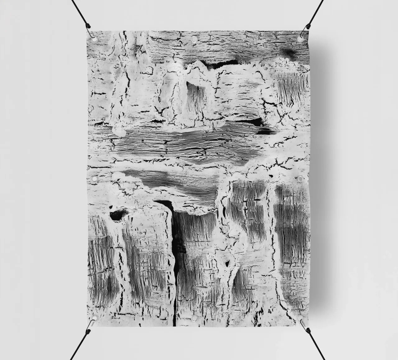Abstract Artwork Greyscale #2 telo in pvc da kathrinmay