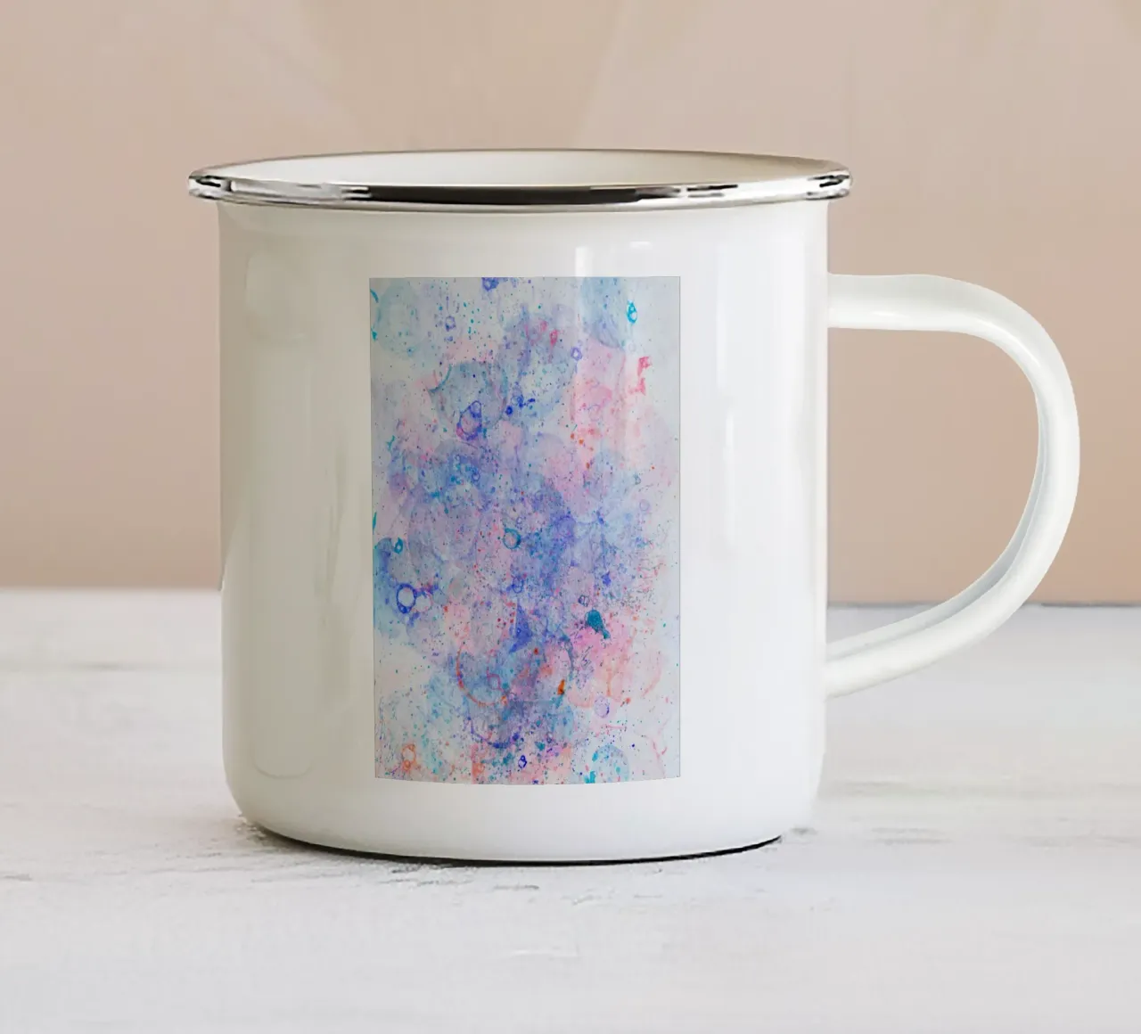 Abstract Artwork Colourful #10 tazza in smalto da kathrinmay