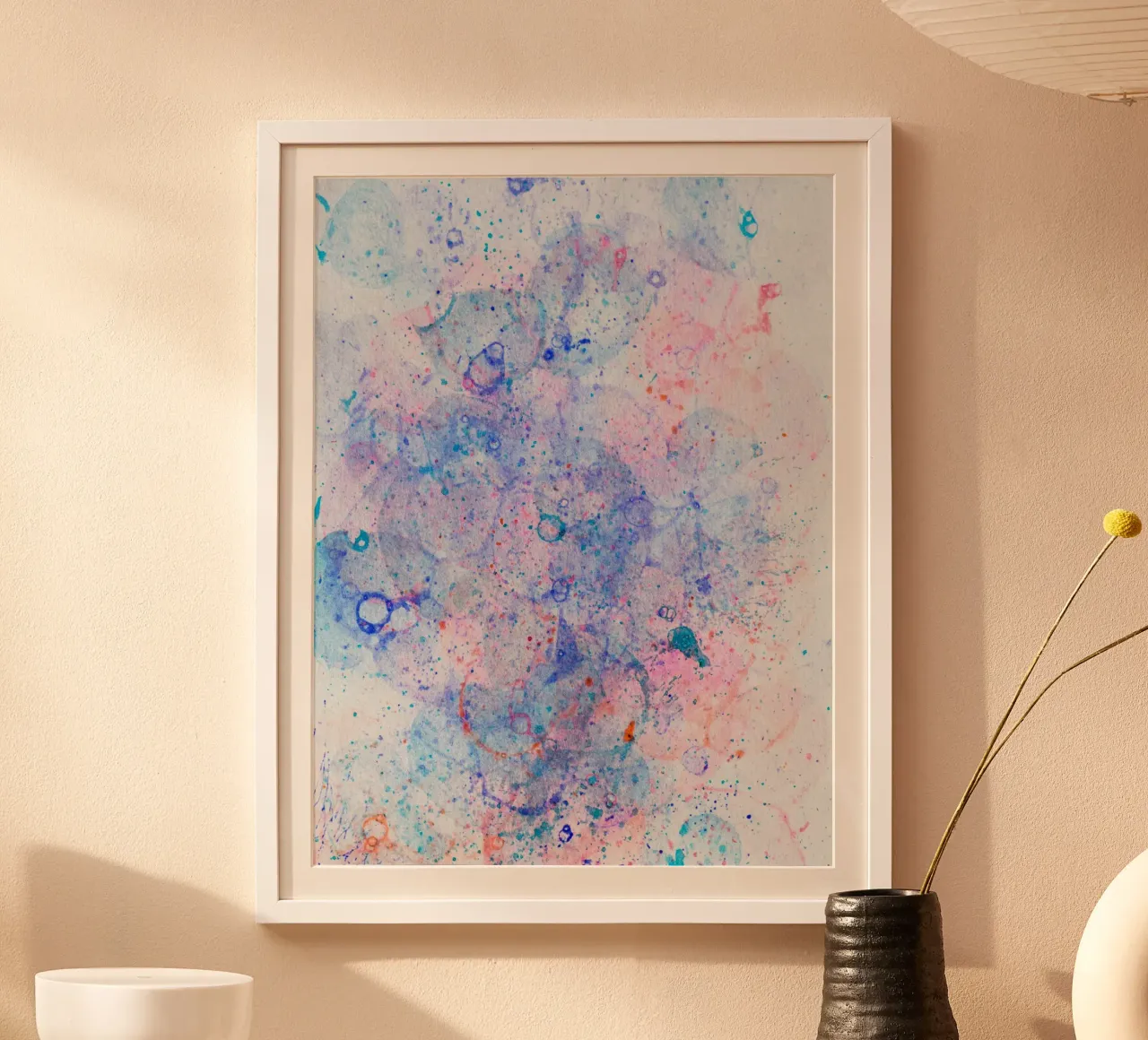Abstract Artwork Colourful #10 poster con telaio in alluminio da kathrinmay