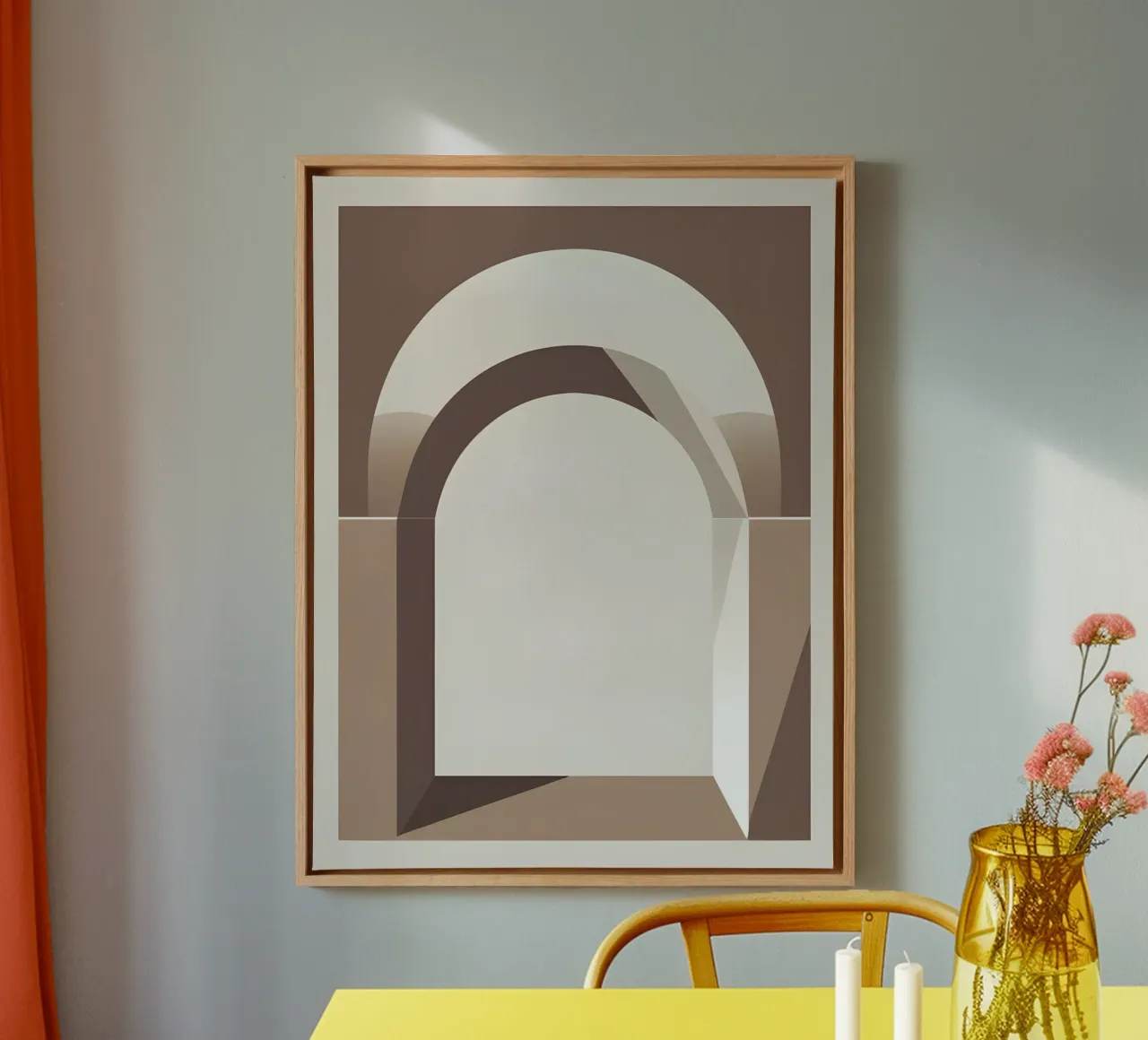 Door Frame canvas met Baklijst van The Green Room
