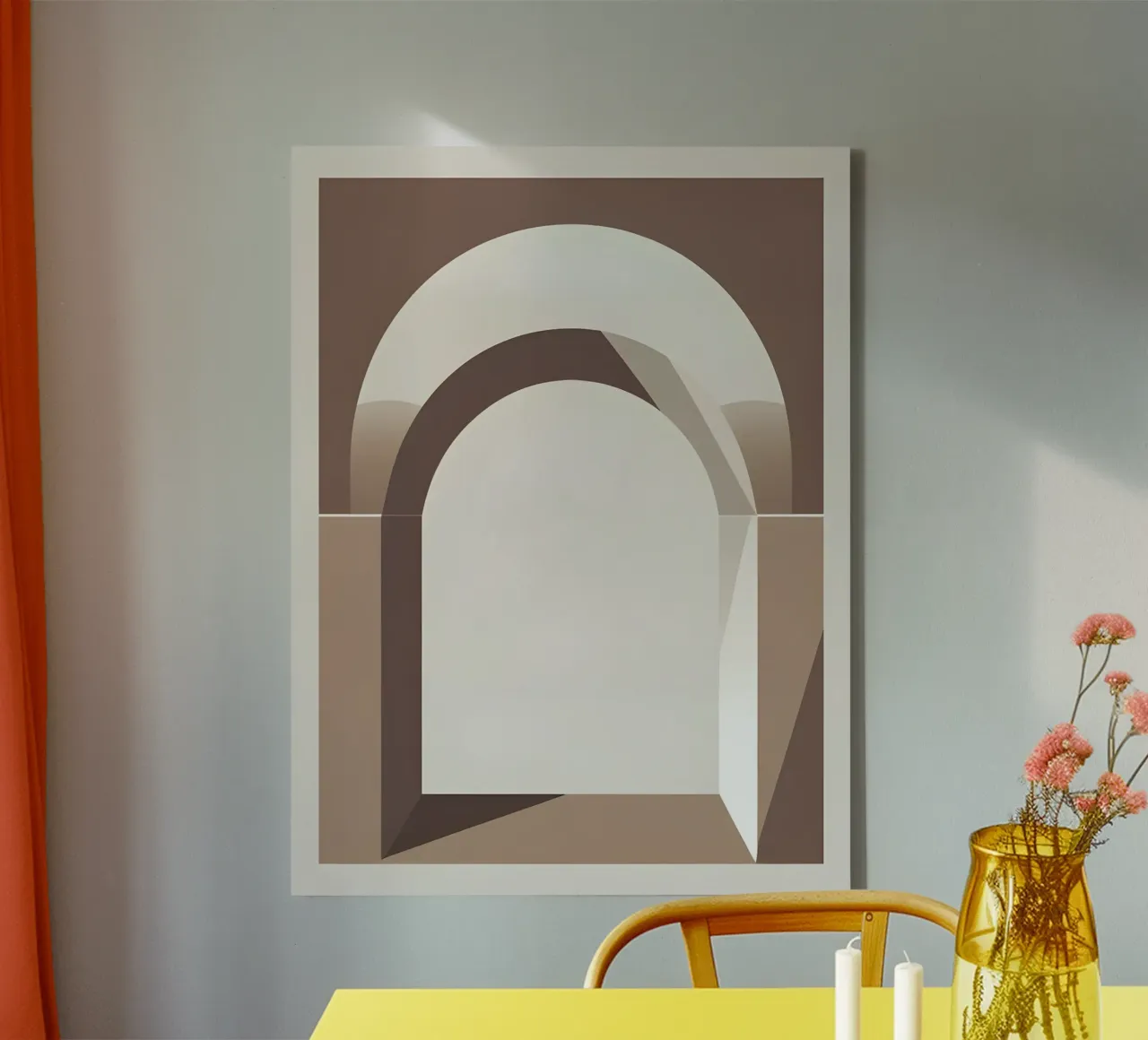 Door Frame canvas met Baklijst van The Green Room
