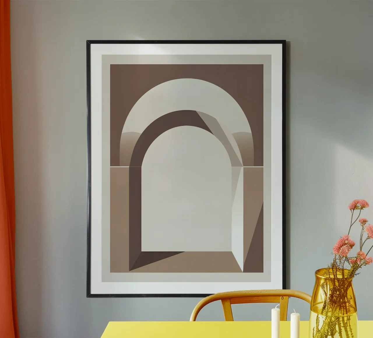Da Frame poster con telaio in alluminio da The Green Room
