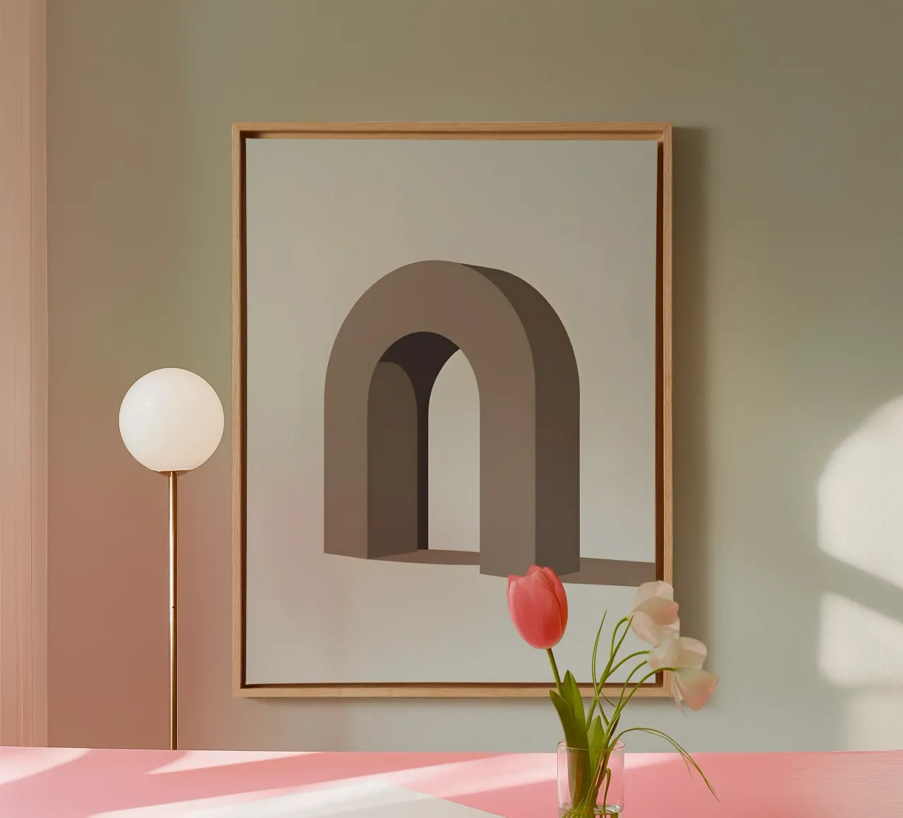 Door Frame canvas met Baklijst van The Green Room