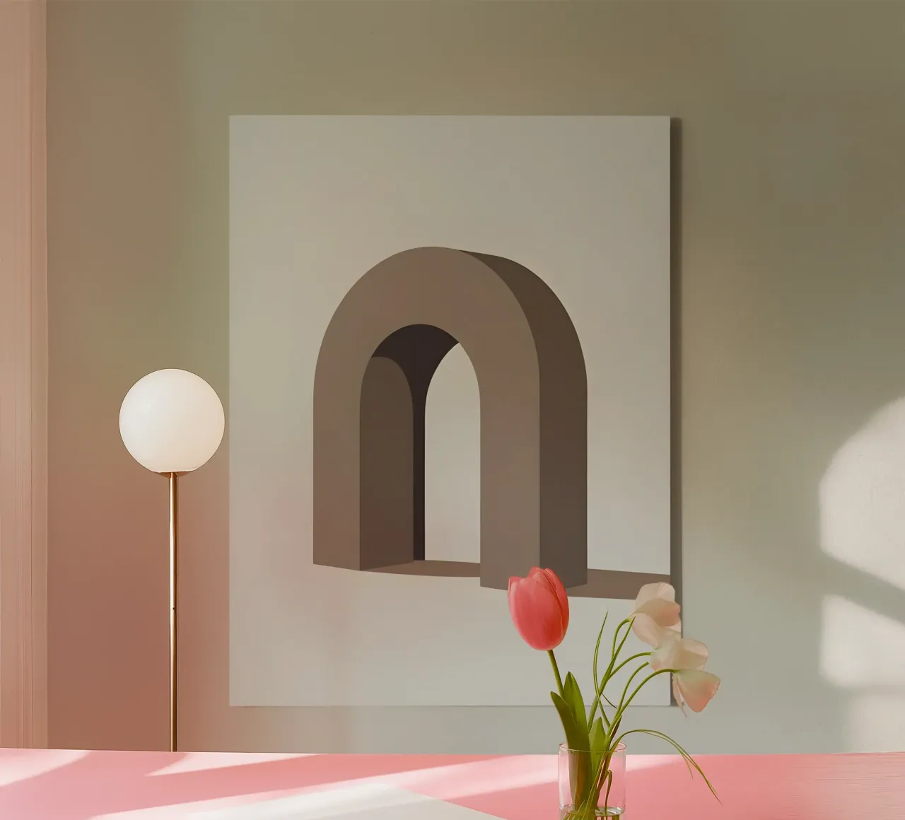 Door Frame canvas met Baklijst van The Green Room