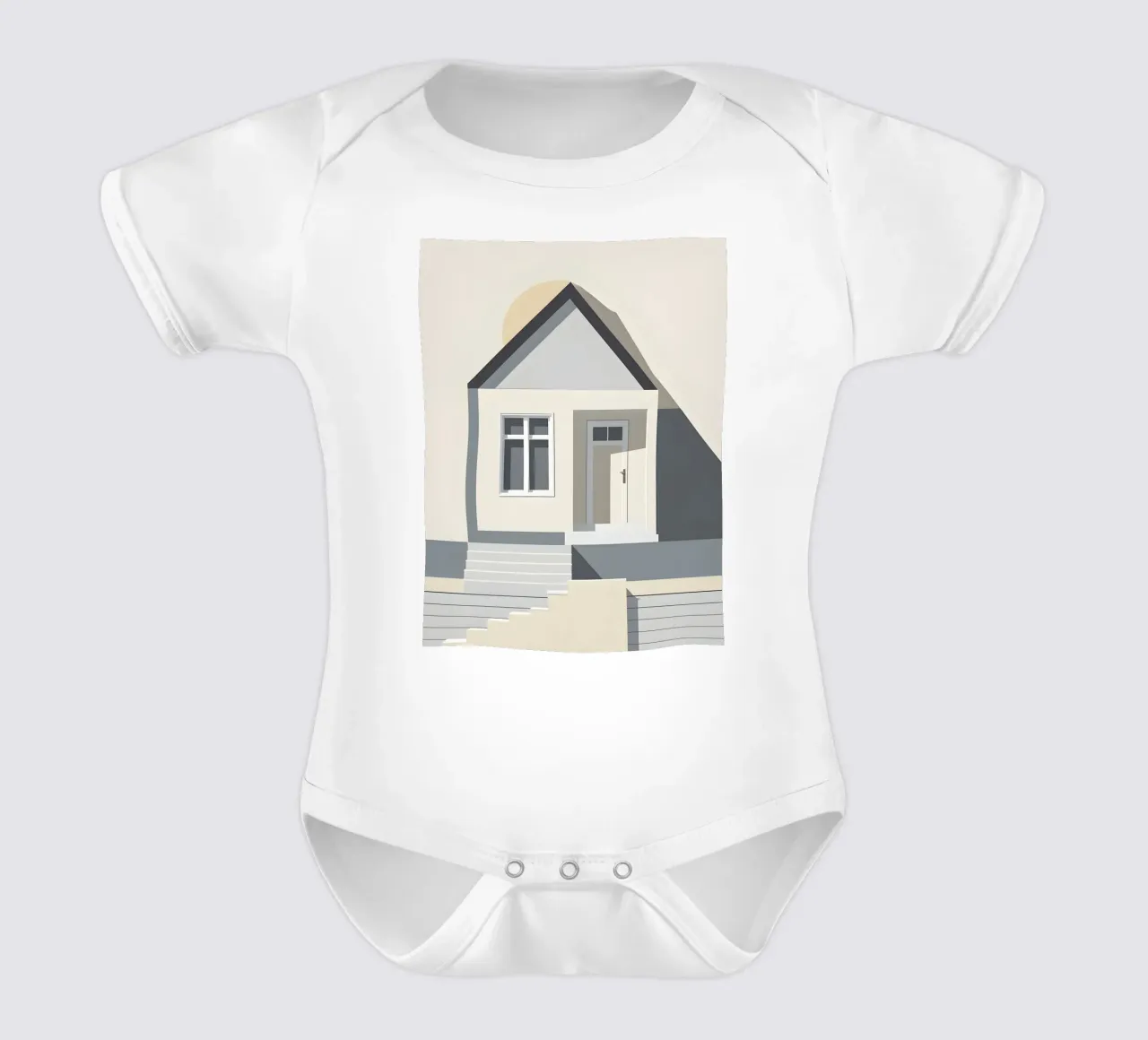 Casa semplice body neonato maniche corte da Botanical Gallery