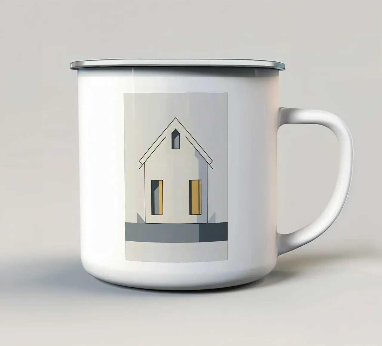 Casa semplice tazza in smalto da Botanical Gallery